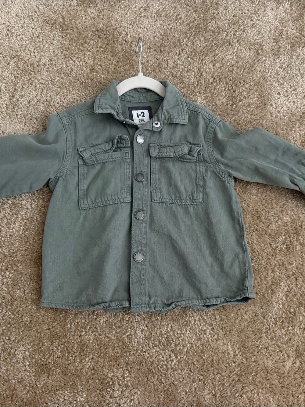 Cotton On Kids Olive Green army Jacket